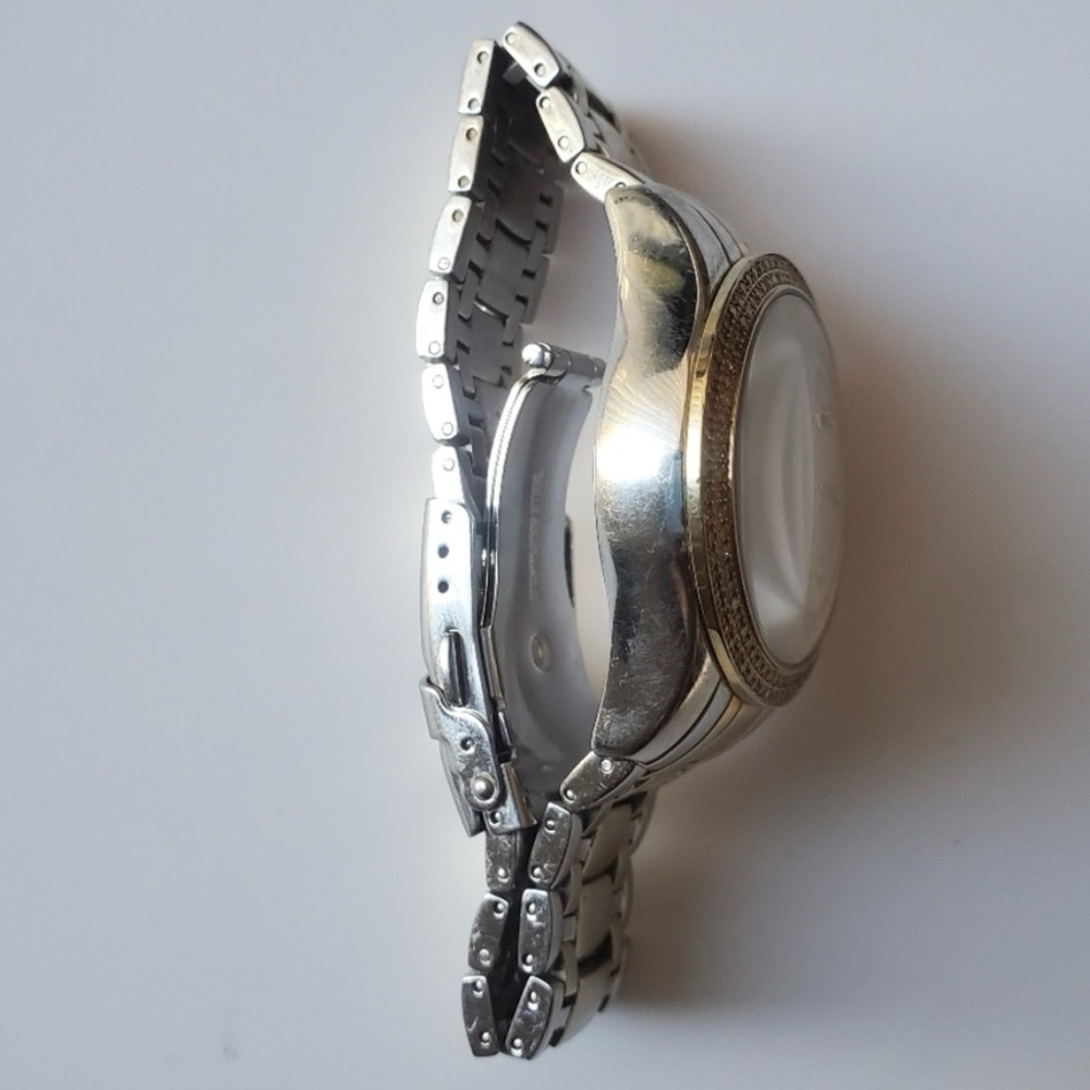 {Techno By KC} Ladies Diamond Bezel Watch - Picture 4 of 7